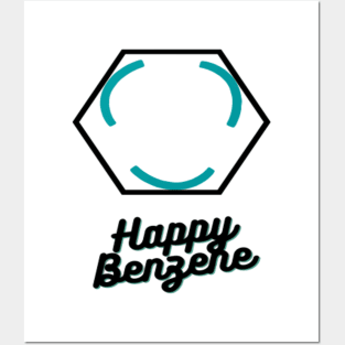 Happy benzene Posters and Art